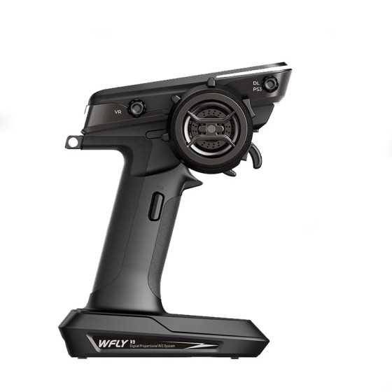 WFLY X9 2,4 GHz 9CH FHSS Radio Voz Pantalla táctil PPM Salida RG206S RC GPS Prueba de velocidad RC Coche